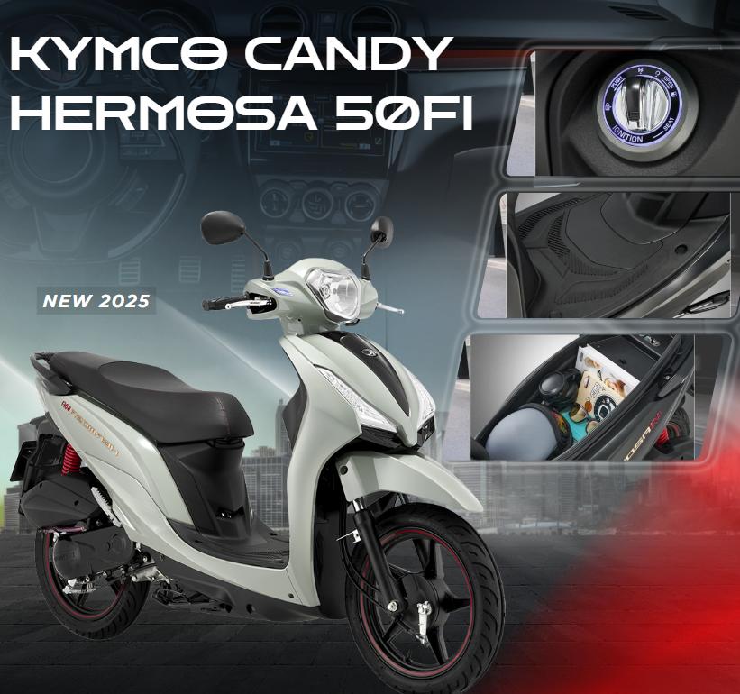 Xe ga 50cc Kymco Candy Hermosa FI New 2025