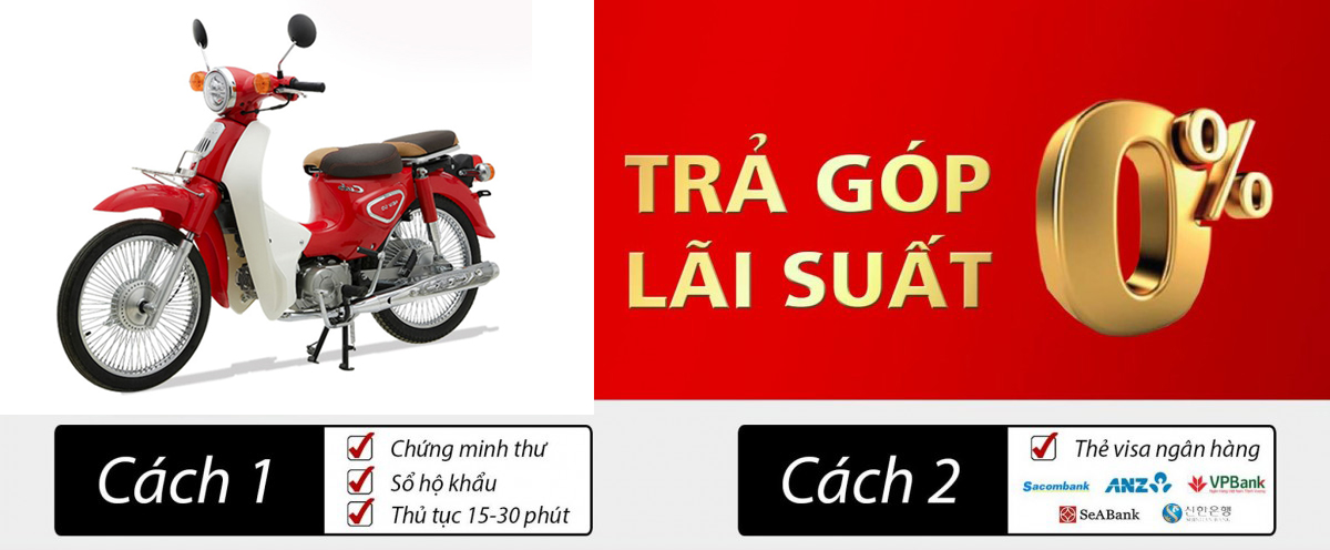 mua trả góp xe máy 50cc