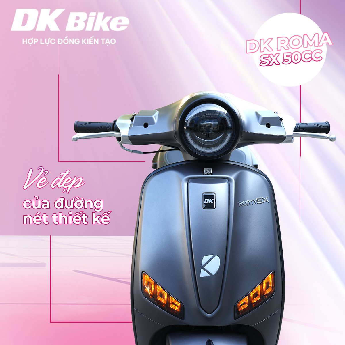 xe ga 50cc dk roma sx mặt nạ lồi