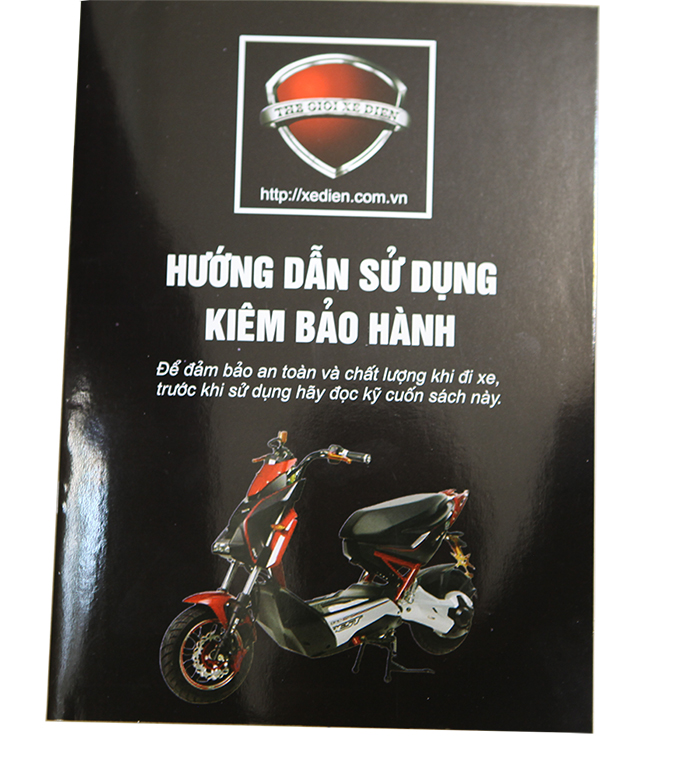 sổ bảo hành của Thế Giới Xe Điện