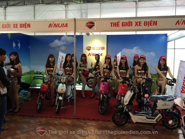 Thương hiệu THẾ GIỚI XE ĐIỆN tham gia triển lãm quốc tế VietBuild 2015 tại triển lãm giảng võ Hà Nội 2