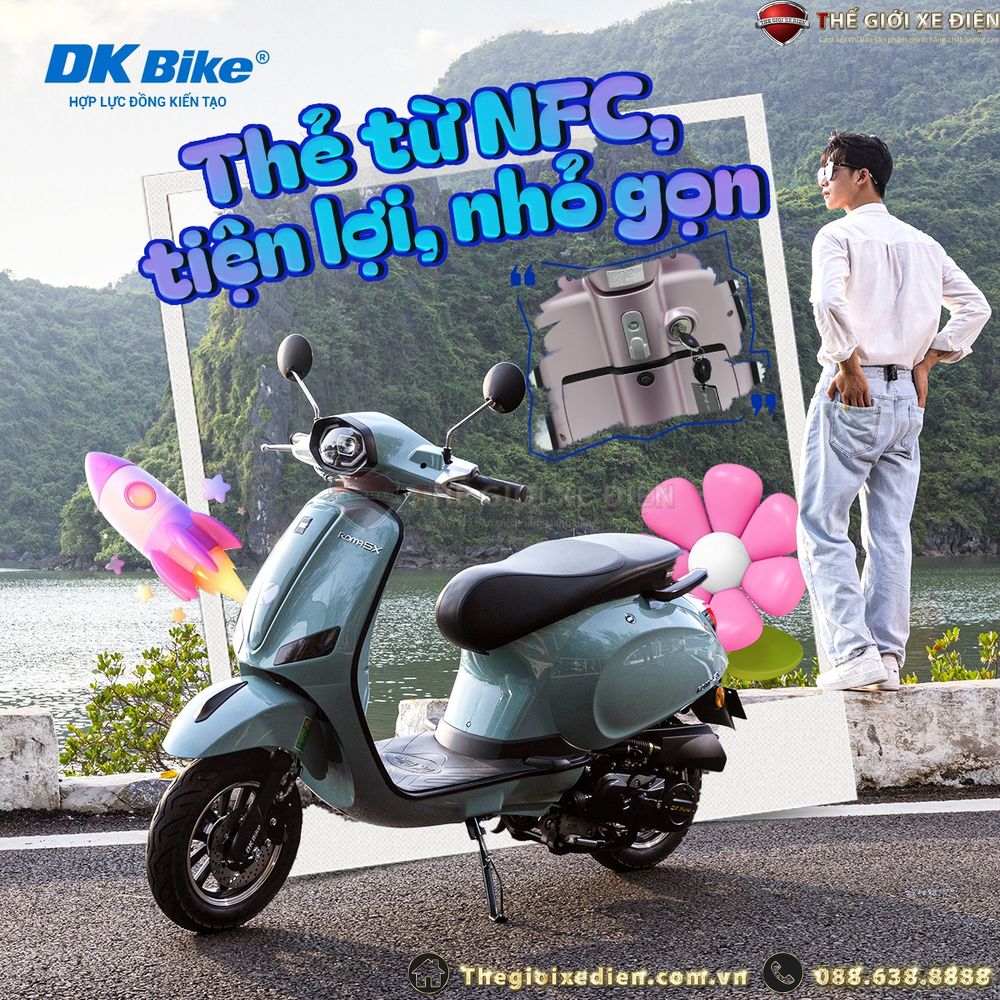 Khám phá ưu điểm của xe ga 50cc Dk Roma SX mặt nạ lồi