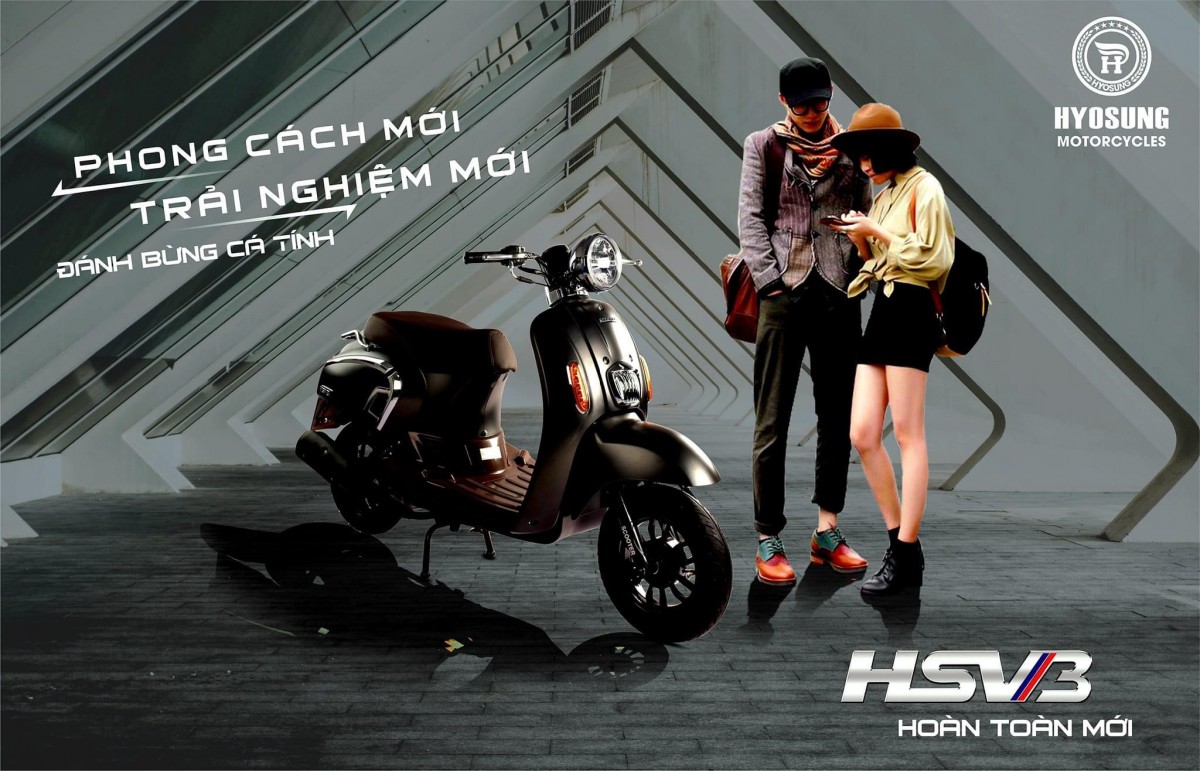 Crea HSV3 Hyosung 50cc - Xe ga nhỏ gọn cho nữ giới