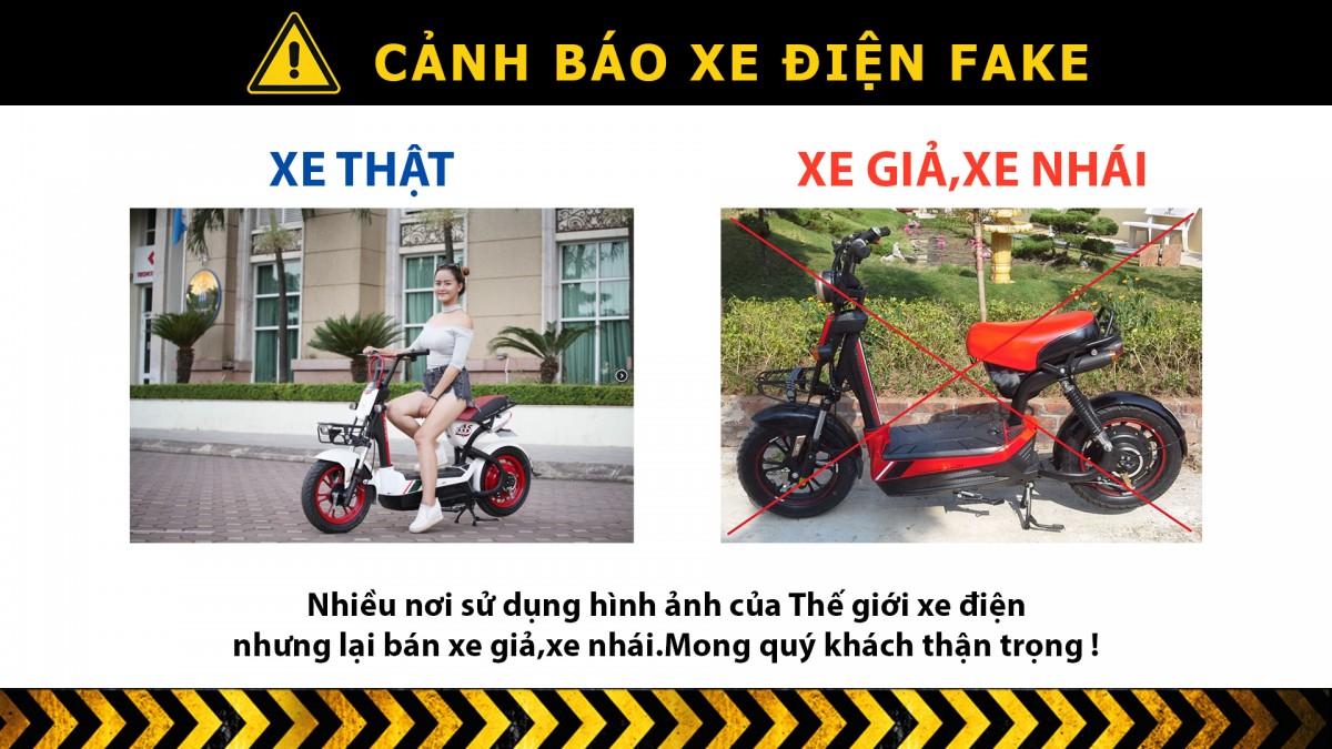 BÁO ĐỘNG : Xe điện chính hãng bị đánh cắp hình ảnh để bán xe giả , nhái ,kém chất lượng.