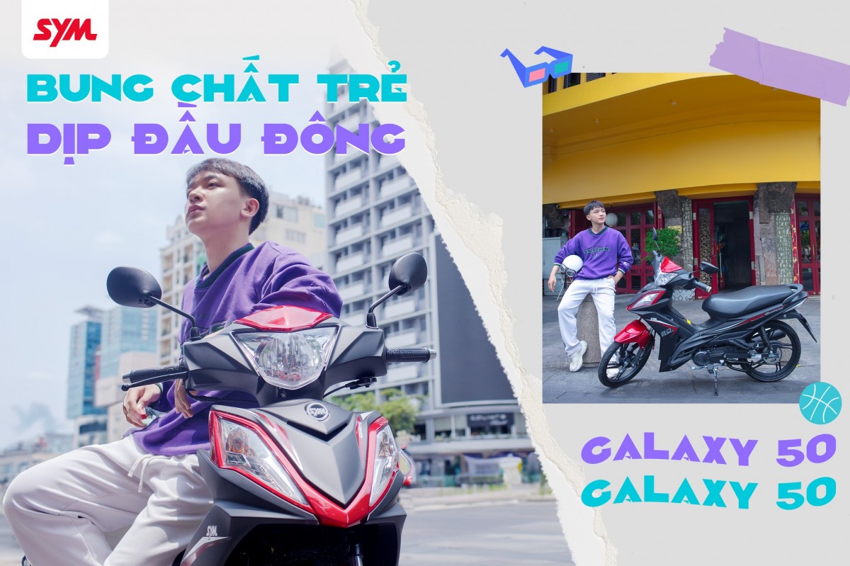 SYM Galaxy 50cc: Đánh giá thiết kế và hiệu suất
